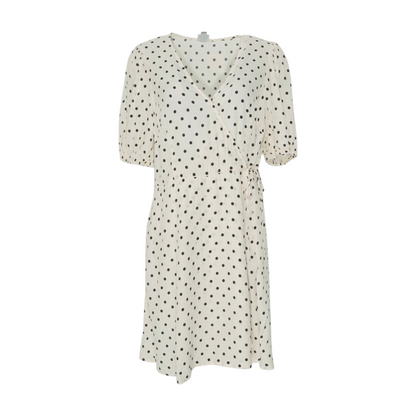 Ivory Polka Dot Mini Dress