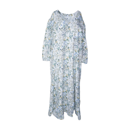 Green Plus Floral Midi Dress