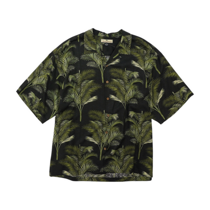 Tommy Bahama Black Print Short Sleeve Button Down – Image 1
