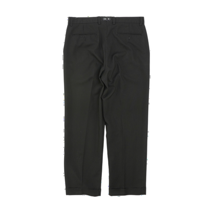 Black Striped Regular Pants