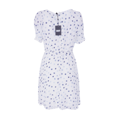 White Polka Dot Mini Dress
