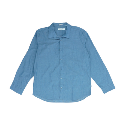 Blue Check Long Sleeve Button Down