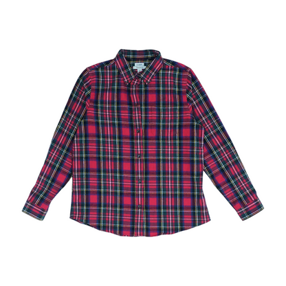 Red Plaid Flannel Button Down