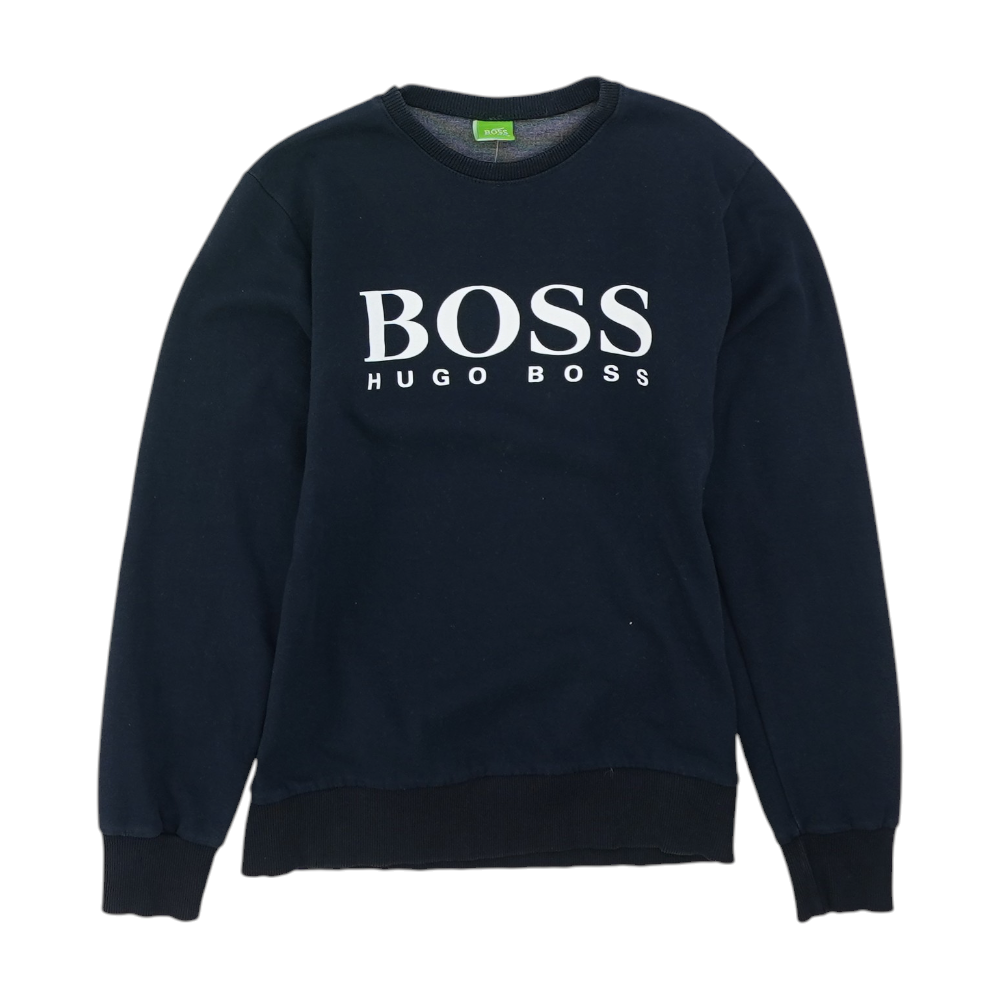Navy Solid Sweatshirt Pullover