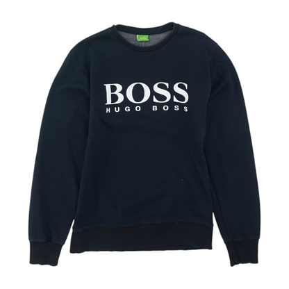 Navy Solid Sweatshirt Pullover