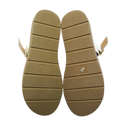 White Flat Sandals