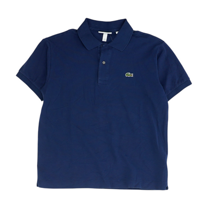 Navy Solid Short Sleeve Polo