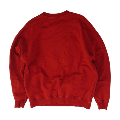 Red Graphic Sweatshirt Pullover