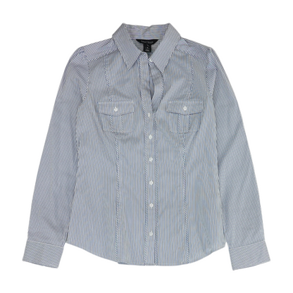 White Striped Button Down