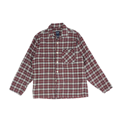 Red Plaid Flannel Button Down