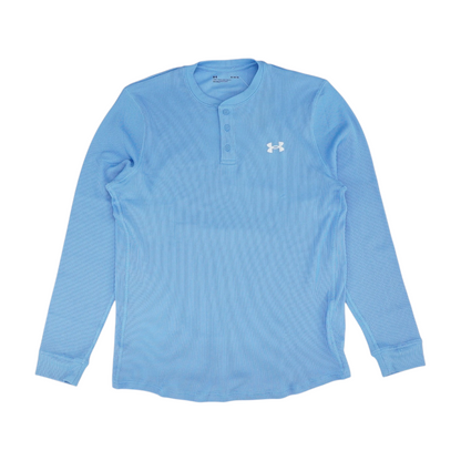 Blue Solid Henley T-Shirt