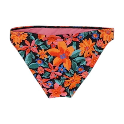 Black Floral Swim Bottom