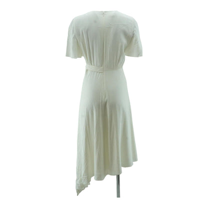 White Solid Maxi Dress