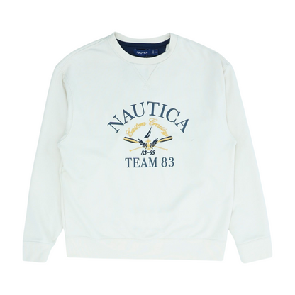 Ivory Solid Sweatshirt Pullover