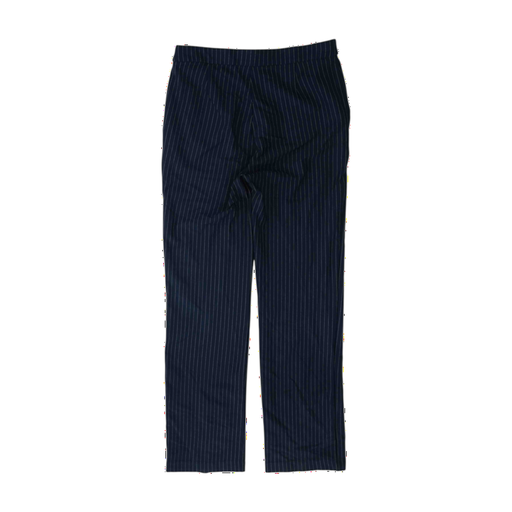 Navy Striped Regular Pants