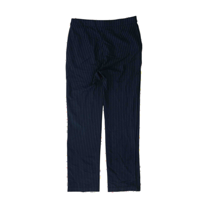 Navy Striped Regular Pants