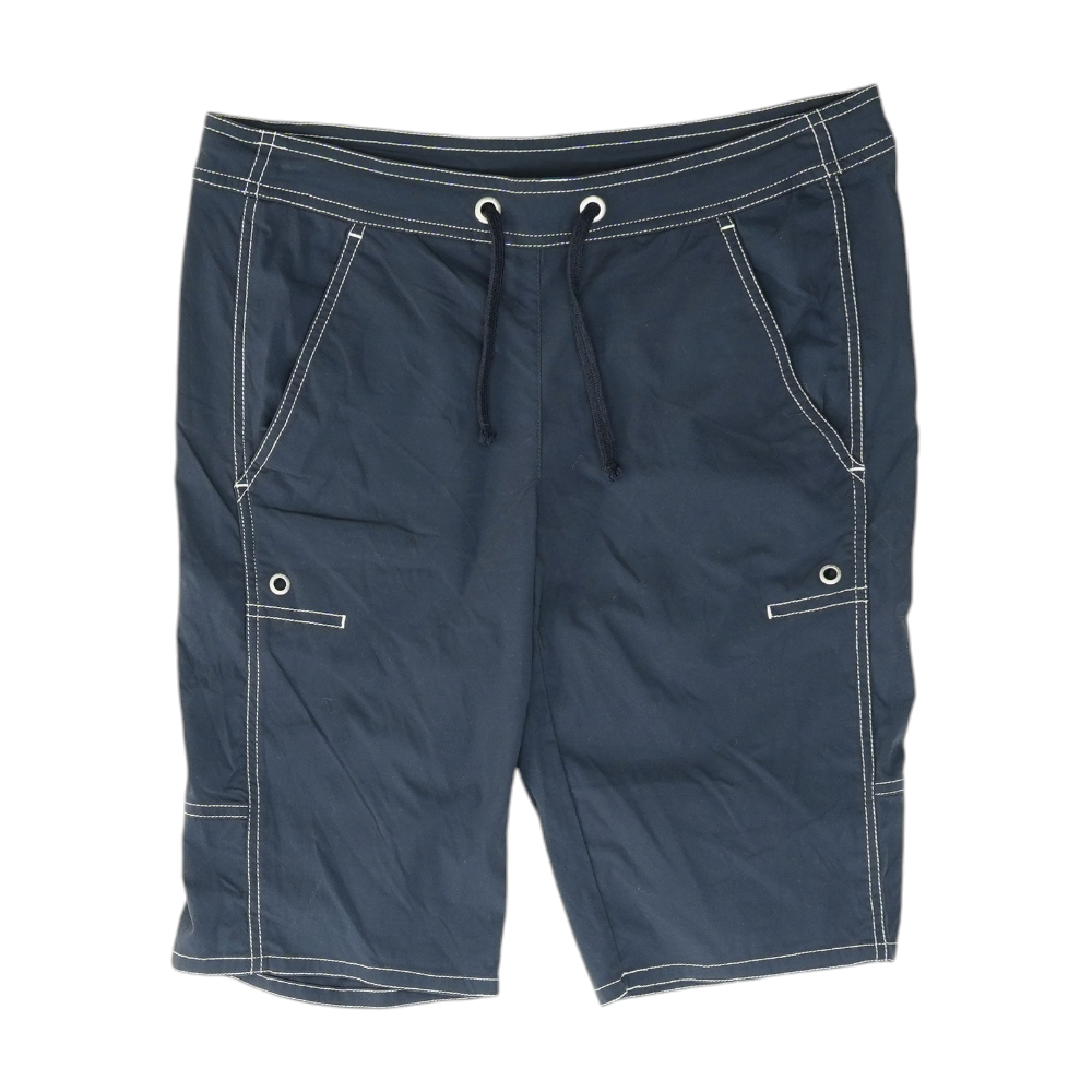 Navy Solid Active Shorts