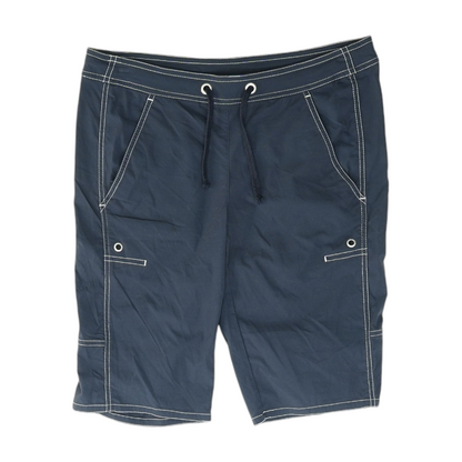 Navy Solid Active Shorts
