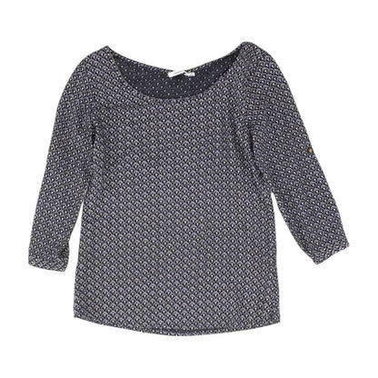 Multi Geometric 3/4 Sleeve Blouse