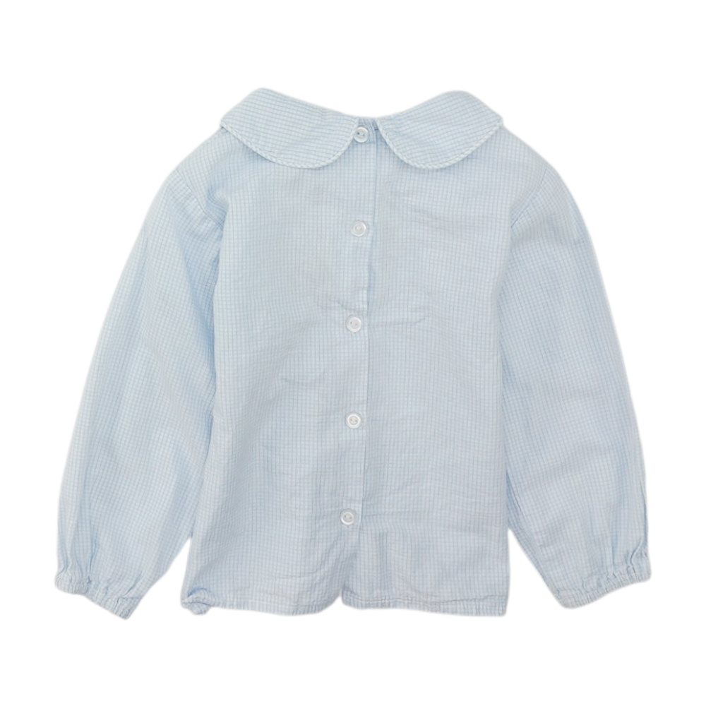 Blue Check Long Sleeve Button Down