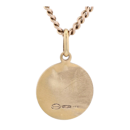 9K Yellow Gold Pendant Necklace
