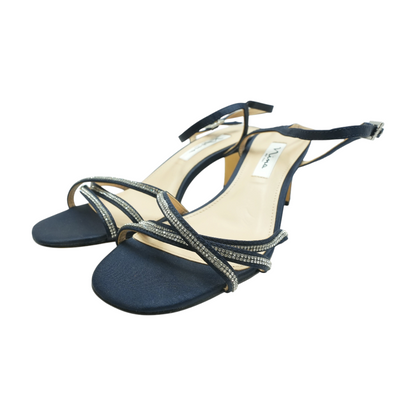 Navy Block Heels