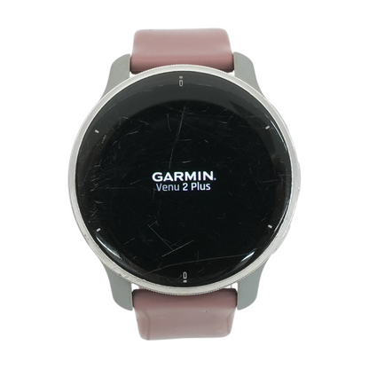 43mm Venu 2 Plus Silver Smartwatch Purple Band S/M