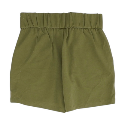 Green Solid Shorts