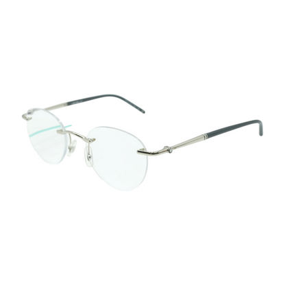 Silver MB0244O Round Prescription Eyewear