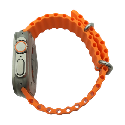 49mm Ultra Titanium Smartwatch Orange Band M/L