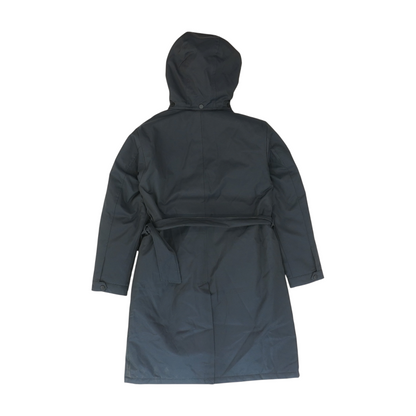 Black Solid Rain Coat