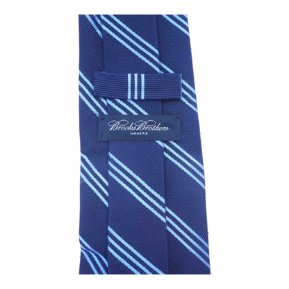 Navy Striped Neck Tie