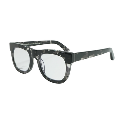 Black D28 Round Reading Glasses