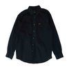 Black Solid Long Sleeve Button Down