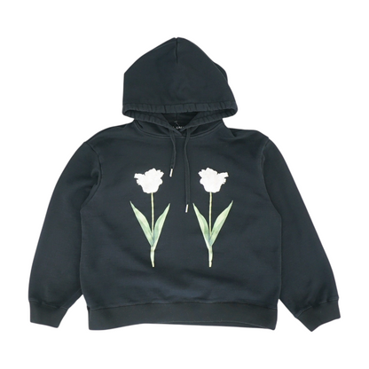 Black Solid Hoodie Pullover