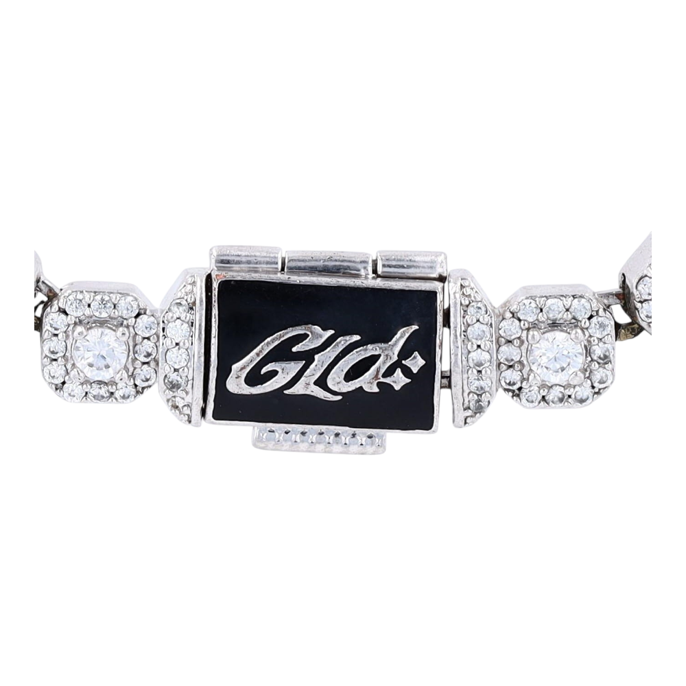 GLD Costume Cubic Zirconia Tennis Necklace – Image 3