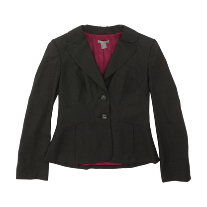 Black Solid Blazer