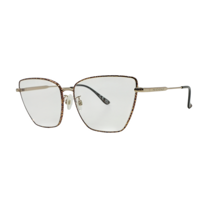 Gold Purr Square Prescription Eyewear