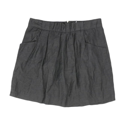 Black Solid Mini Skirt