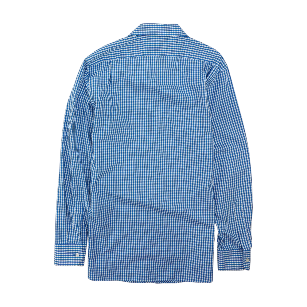 Blue Check Long Sleeve Button Down