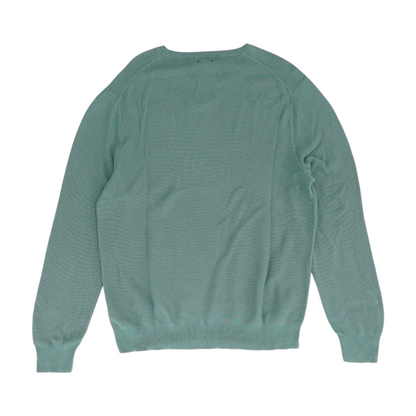 Green Solid Pullover Sweater