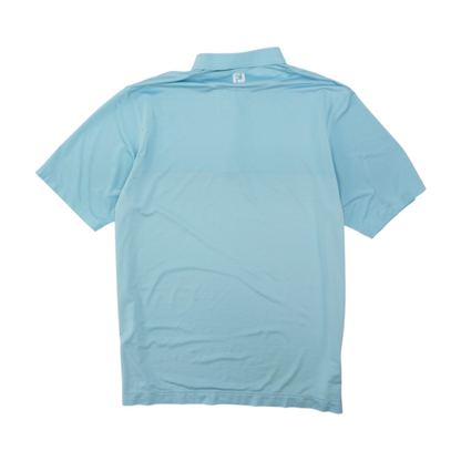 Blue Striped Short Sleeve Polo