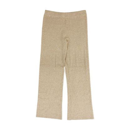 Tan Solid Pants