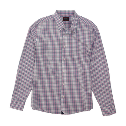 Multi Check Long Sleeve Button Down