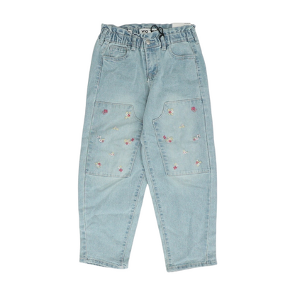 Blue Solid Jeans