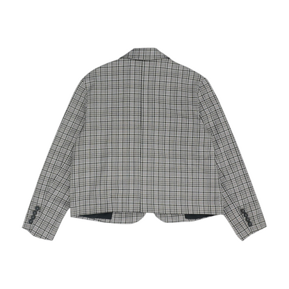 Gray Plaid Blazer