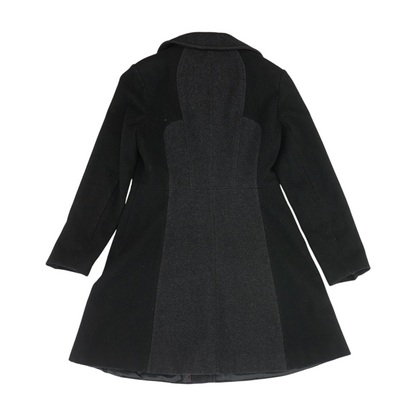 Charcoal Color Block Coat
