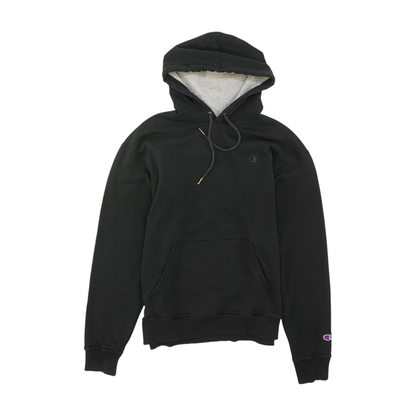 Black Solid Hoodie Pullover