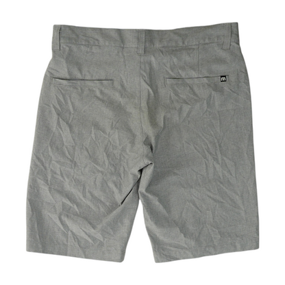 Gray Striped Active Shorts