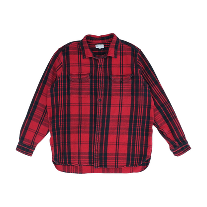 Red Plaid Flannel Button Down